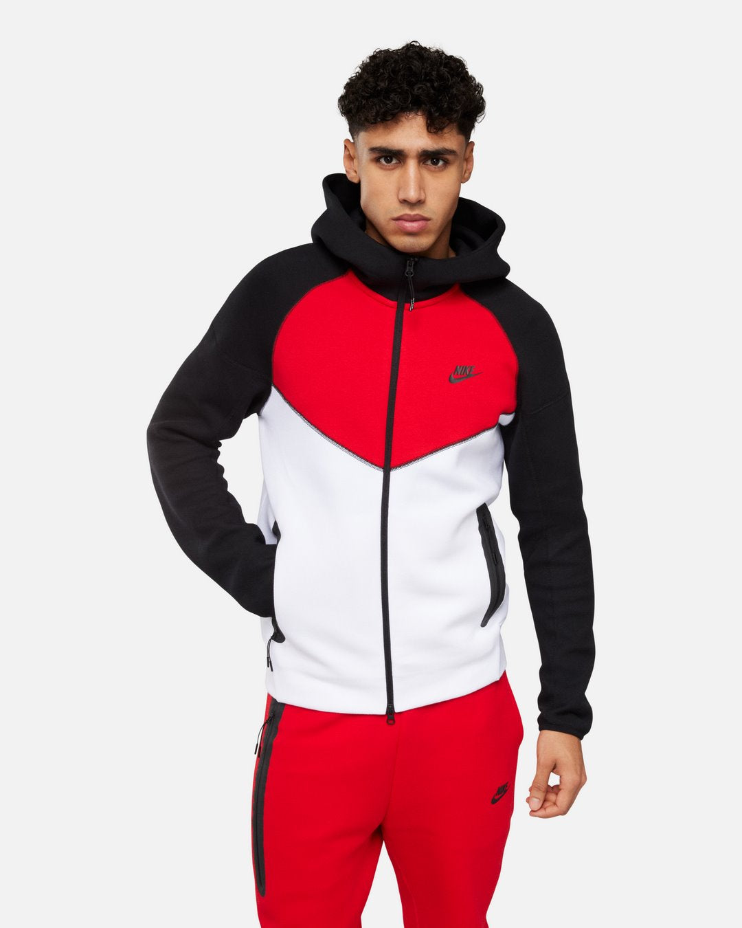 Red-White Tech Fleece Nike