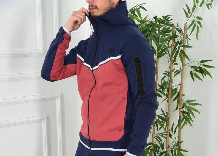 Tech Fleece (Navy-Burgundy) - prvyit